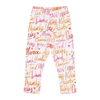 Детские леггинсы Mixed Up Clothing Thank You, белые
