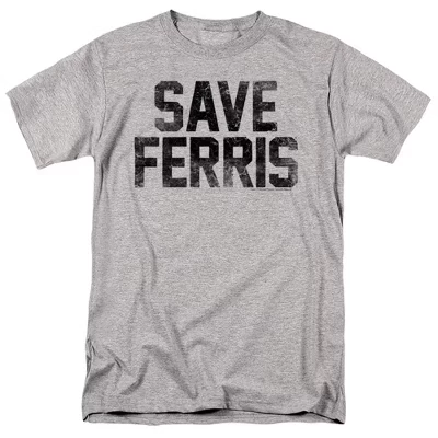 Футболка для взрослых Ferris Buellersave Ferris Athletic Heather athletic heather