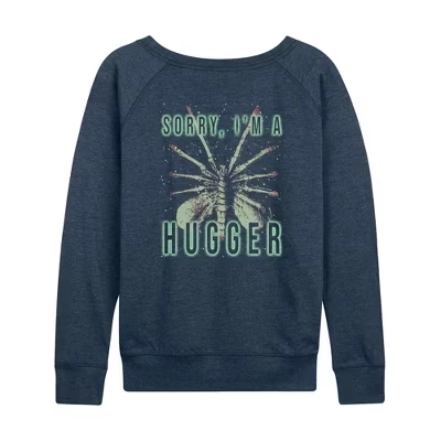 Женский лонгслив Alien Hugger, индиго меланж
