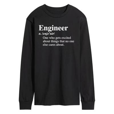 Мужской лонгслив Instant Message Engineer, черный