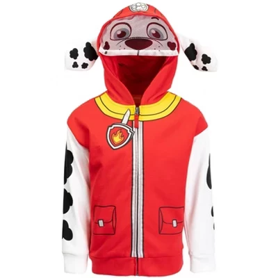 Paw Patrol Rubble Chase Скай Флисовый пуловер на молнии с капюшоном от малыша до Малыша Маршалла