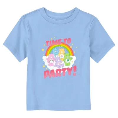 Футболка Time to Party Rainbow светло-голубого цвета