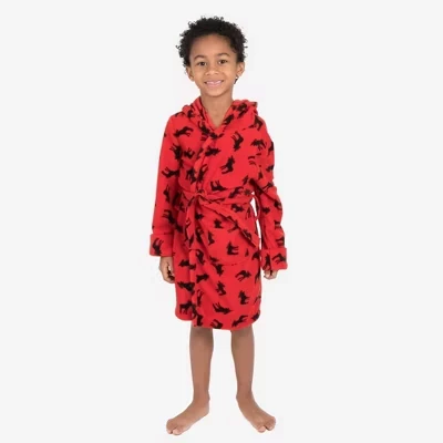 Детский флисовый халат с капюшоном Leveret Kids moose