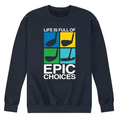 Мужская жизнь наполнена флисовой толстовкой Epic Choice Golf с графическим рисунком
