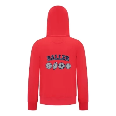 Спортивная коллекция толстовок на молнии для мальчиков – Ballers Multi-Sport Graphic Sweatshirt красного цвета