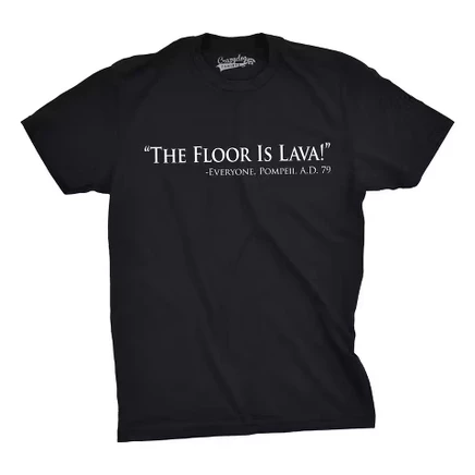 Мужская футболка Crazy Dog Floor Is Lava