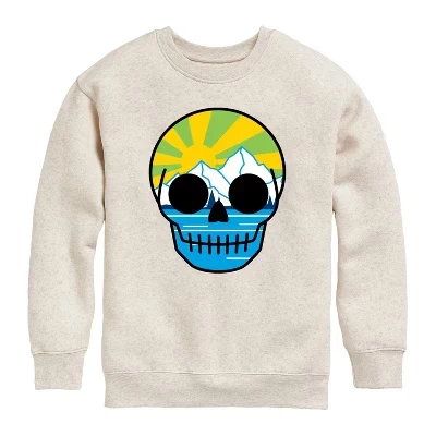 Флисовая толстовка с длинным рукавом Nature Fill Skull Graphic из натурального меха