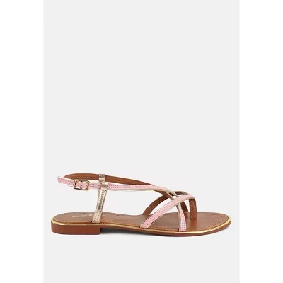 Женские босоножки Rag & Co. Pheobe, плоские, розовые