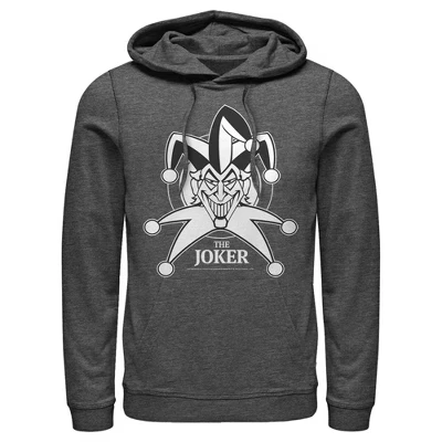 Мужское худи DC Comics Batman Joker Emblem, угольно-серое