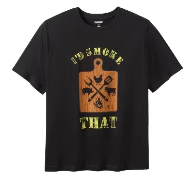 Slogan Graphic T-Shirt smoked bbq