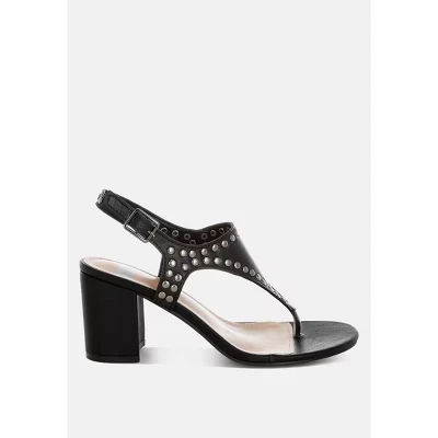 Женские кожаные сандалии Rag & Co. Nerina, черные