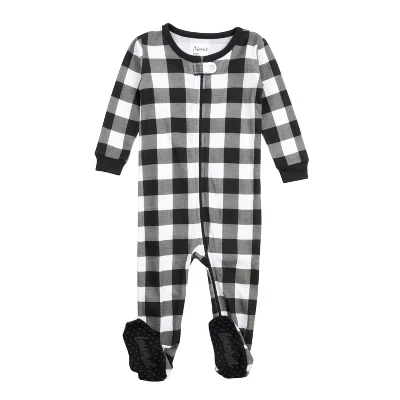 Leveret Cotton Kids Footed Pajamas Buffalo Plaid - Buffalo Check Pajamas multicolor (4)