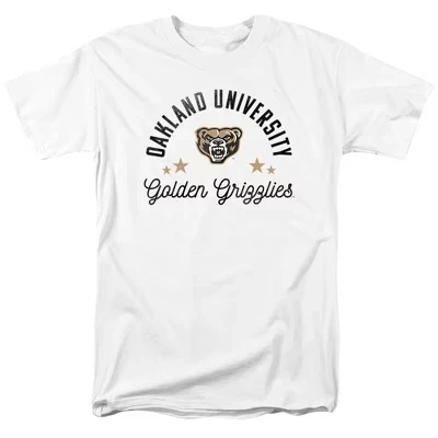 Мужская официальная футболка Oakland University Golden Grizzlies белого цвета