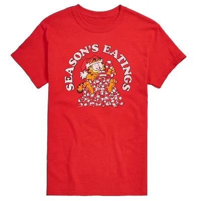 Мужская футболка Garfield «Seasons Eatings», красная