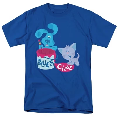 Blues Clues (Классика) Раскрась это! Футболка для взрослых Royal Blue royal