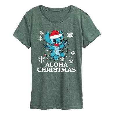 Женская футболка Aloha Holiday с коротким рукавом и рисунком heather juniper