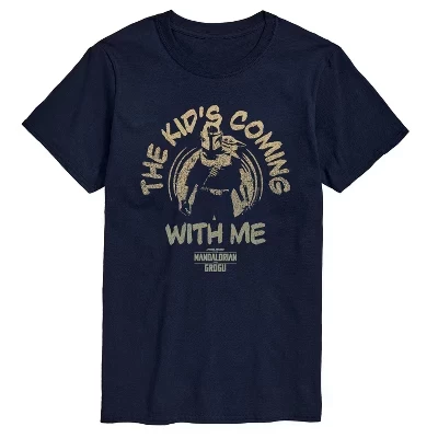Мужская футболка Star Wars «Ребёнок со мной», синяя