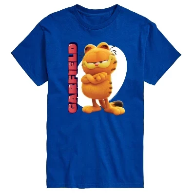 Мужская футболка garfield movie vertical, синий