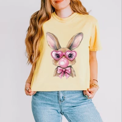 Солнцезащитные очки Bunny Sunglasses Bubblegum - женская укороченная футболка свободного кроя с графическим принтом butter