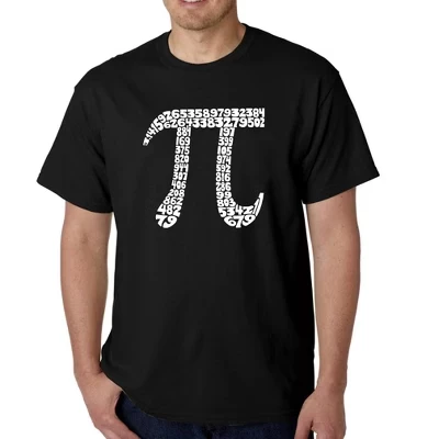 Pi First 100 Digits - Мужская футболка Word Art, черная