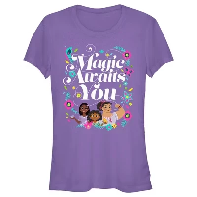Женская футболка Encanto Magic Awaits You, фиолетовая