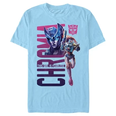 Мужская футболка Transformers Chromia, голубая
