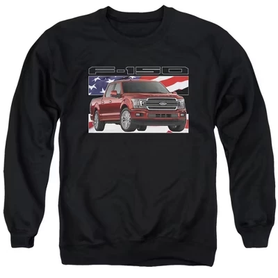 Мужской свитшот Ford Trucks F-150 Flag, черный