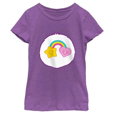 Футболка для девочек Care Bears Best Friend, фиолетовая