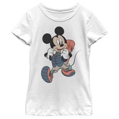 Женская футболка Disney Mickey Mouse Hiker, белая