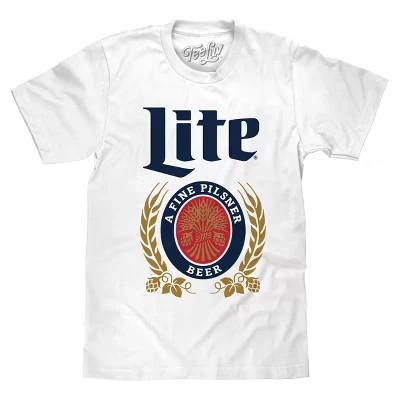 Футболка с логотипом Miller Lite белая