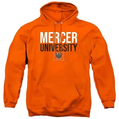 Худи NCAA Mercer University Stacked, оранжевое