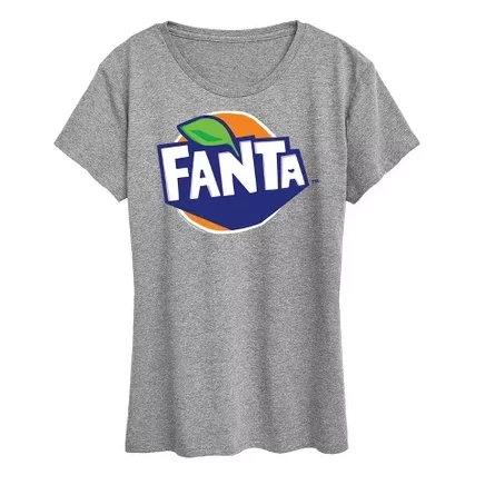 Женская футболка Coca Cola Fanta Costume, серый меланж