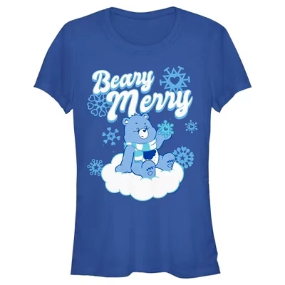 Женская рождественская футболка Grumpy Bear Beary Merry для юниорок