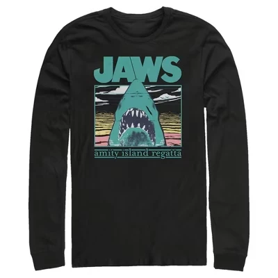 Мужской лонгслив Jaws «Регата острова Амити», черный