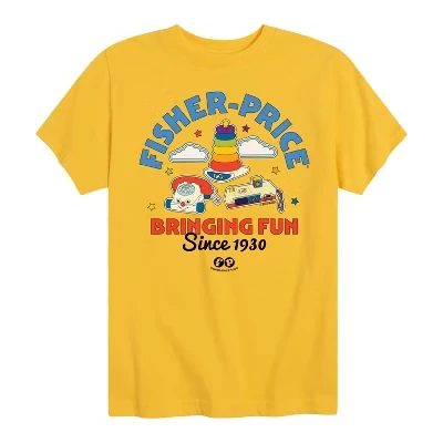 Детская футболка Fisher Price «С 1930 года», желтая