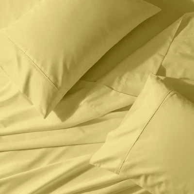 Прилагаемый комплект постельного белья для водяной кровати с количеством нитей 650 Однотонный сатин золотой