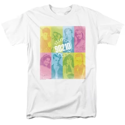 90210 Футболка для взрослых Color Block Of Friends белая белый