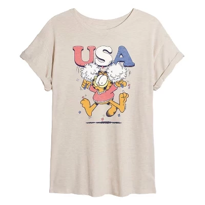 Женская футболка с объемным рисунком USA Cheer birch