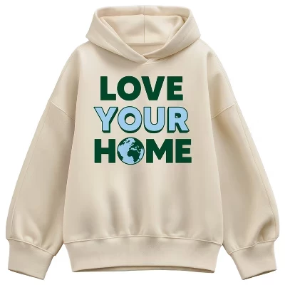 Женское худи Instant Message Love Your Home, кремовое