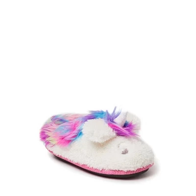 Детские тапочки для девочек Peyton Novelty Unicorn Fuzzy Slipper розового цвета