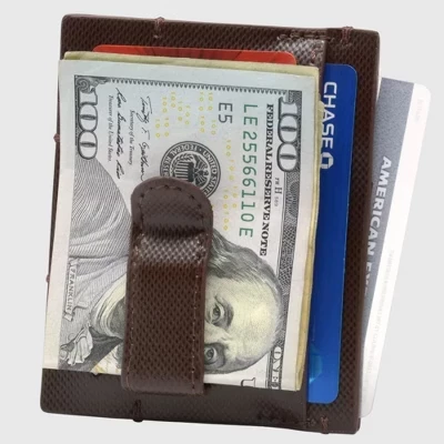 Мужской кошелек Alpine Swiss Double Diamond RFID, коричневый