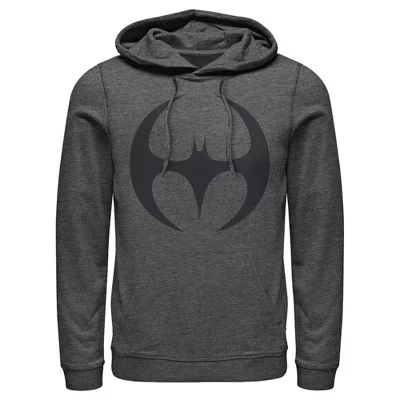 Мужская толстовка с капюшоном в стиле модерн с логотипом Бэтмена и изогнутым крылом из древесного вереска