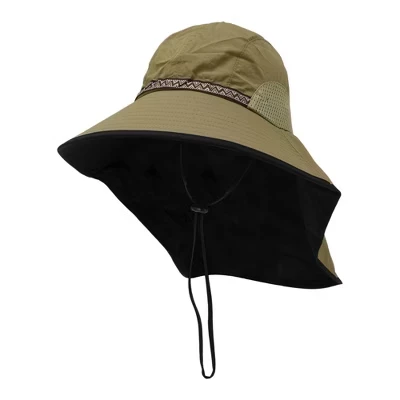Cycling Hat Breathable Sun Protection Neck Protection Foldable Hard Hat Liner Polyester 15.75