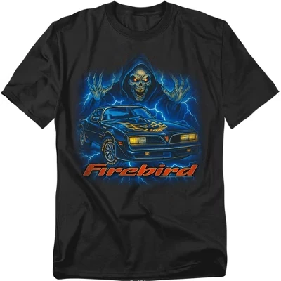 Мужская футболка Chevrolet Firebird Reaper, черная