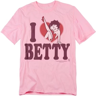 Men's  I Heart Betty T-Shirt pink