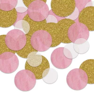 Конфетти Dot Deluxe Sparkle, 3 пакетика розового цвета по 5 унций (1,5 унции на килограмм)