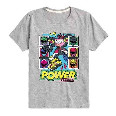 Футболка с коротким рукавом Athletic heather с изображением персонажей Zord Heads