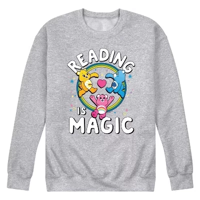 Мужская флисовая толстовка Reading Is Magic Rainbow Trio с графическим рисунком athletic heather