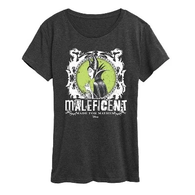 Женская футболка Disney Maleficent Punk, темно-серая