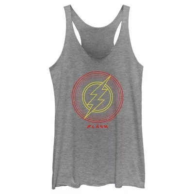 Женская майка DC Comics The Flash Neon, серая